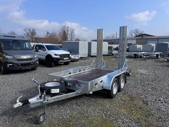 Přívěsný vozík 300x150cm, minibagr, 2700kg, nájezdy, 130km - 4
