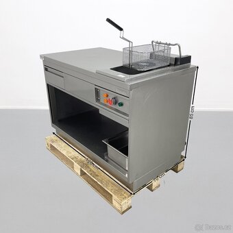 Elektrická fritéza - pracovní stůl se zásuvkou - 4