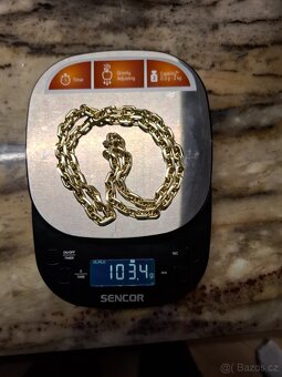 Zlatý řetízek 585 / 14k pilované zlato - 4