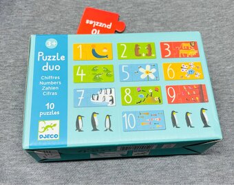 TOP stav - 2x puzzle Djeco: Duo Numbers+Je compte - 4