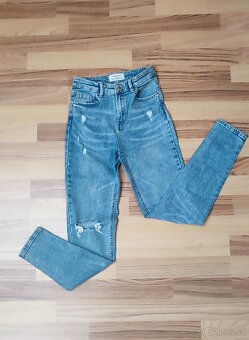 Dívčí světlé jeansy, vel. 36 - 4