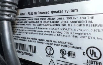Bose aktivní subwofer PS 18 - 4