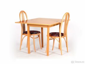 Jídelní set, 2 židle TON a rozkládací stůl - 4