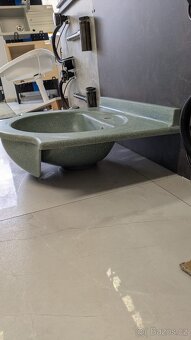 Umyvadlo mramorové 60cm vcetne konzoli a prepadu - 4
