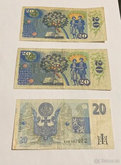 Bankovky 20 korun 1988 a 1994 - 4