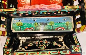 Starožitný Dřevěný Vozík - 4