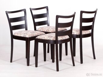 Přečalouněn jídelní židle TON, 4 kusy. - 4