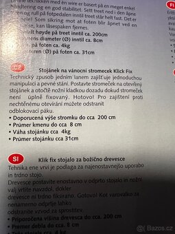 Stojan na vánoční stromeček klik fix - 4