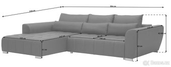 ROHOVÁ SEDAČKA BRAVEN - nepoužitá, stále originálně zabalená - 4