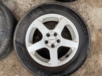 Alu kola 5x100 r15 pneu letni 195/65R15 - 4