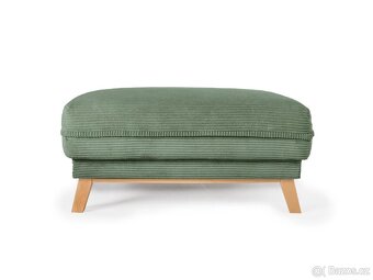 Rohové rozkládací sofa TORI vč.taburetu, - 4