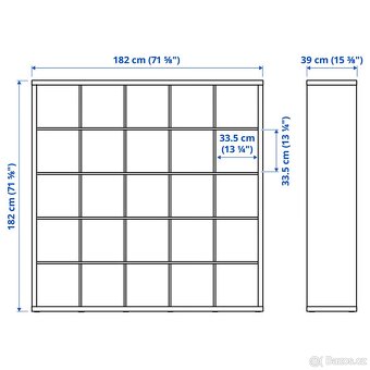 REZERVACE Knihovna/ policový díl Ikea Kallax 5x5 - 4