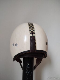 Prodám retro helmu na starý motocykl Jawa ČZ velikost 58cm - 4