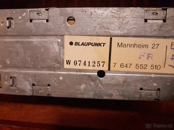 Prodám staré autorádio Blaupunkt Mannheim 27 - 4
