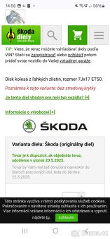 5x112 r17 alu disky original Škoda - 4