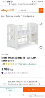 Dětská postýlka Žirafa - 4