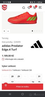 Adidas predator turfy velikost 34 - 4