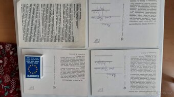 Soubor 16 ks barevnych pohlednic kosmonaut Leonov 1966 - 4