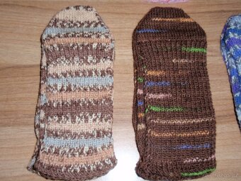 Vlněné ručně pletené ponožky - velikost 41-43 - 4