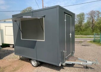 Pojízdná prodejna, gastro přivěs, food truck 3x2, 750kg - 4
