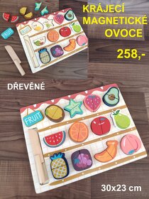 Dřevěné hračky nové- DŘEVĚNÉ POTRAVINY - 4