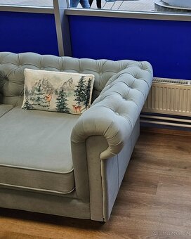 Pohovka Chesterfield mint - 4
