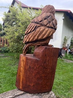 Dřevěná socha - sova - 4