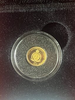 Zlato / zlatá mince Hrad Karlštejn proof - 4