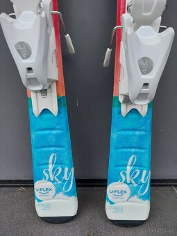 Dívčí lyže ELAN SKY, 110 cm + lyžáky - 4