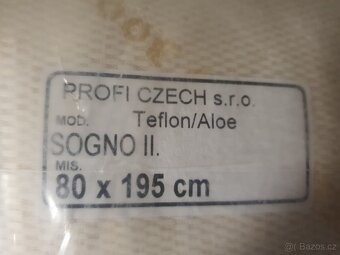 VYHŘÍVANÁ kvalitní VYSOKÁ matrace 80x195 - 4