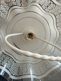 stahovací retro lustr bílý - 4