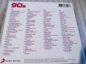 Cd - výběr -  4 cd Ultimate 90's - 4