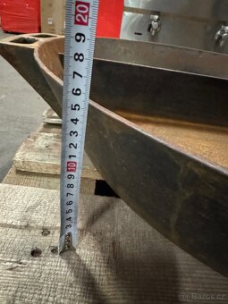 Litinová pánev 94cm prumer. 15 cm výška - 4