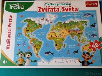 deskové hry, magnetická tabulka s magnetky a puzzle - 4