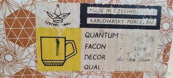 Karlovarský porcelán rok 1966, originál balení nepoužité - 4