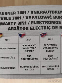 NOVÁ HORKOVZDUŠNÁ PISTOLE - ODSTRAŇOVAČ PLEVELE - PC. 1200,- - 4