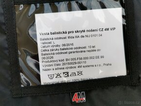 balistická neprůstřelná vesta policie taktická - 4