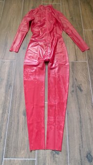 Latexový catsuit pro ženy se dvěma zipy LATE X - 4