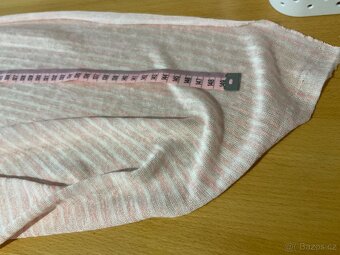 Látka- lehký úplet/ svetrovina-proužky- š.150cm/ d.105 cm - 4