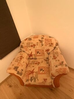 Sedací souprava - pohovka a 2 křesla, pěkný stav - 4