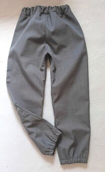 nové JARNÍ SOFTSEHELLOVÉ KALHOTY - 6-7 let, 122 cm - 4