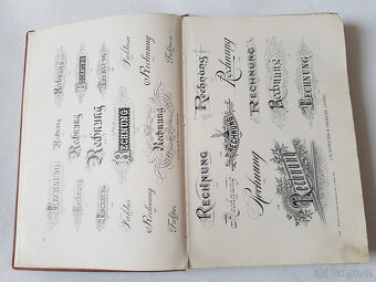 Secesní vzorník tiskové ozdoby vzory viněty 1900 secese - 4