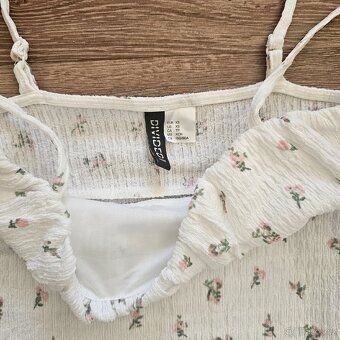 Květinové letní mini šaty H&M vel. XS - 4