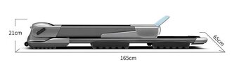 Běžecký pás Ovicx Q2S Plus, skládací, 1-14km, do 120kg - 4