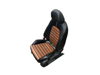 Sedačky černá a hnědá kůže VW Passat B6 kombi r.v. 2008 - 4