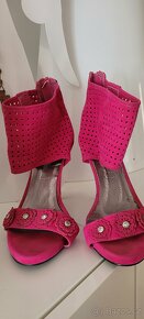 Dámské růžové/fuchsiové letní botičky Always vel.38 - 4