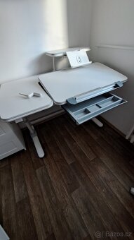 Dětský rostoucí psací stůl VITRO bílo-šedý - 4