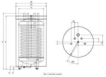 Bojler nerezový  - 300 litrů - 4