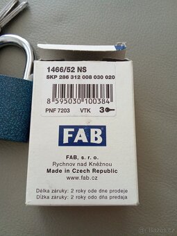 Visací zámek FAB nový - 4