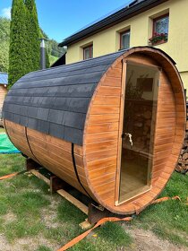 Finská sudová sauna - ruční výroba - 4